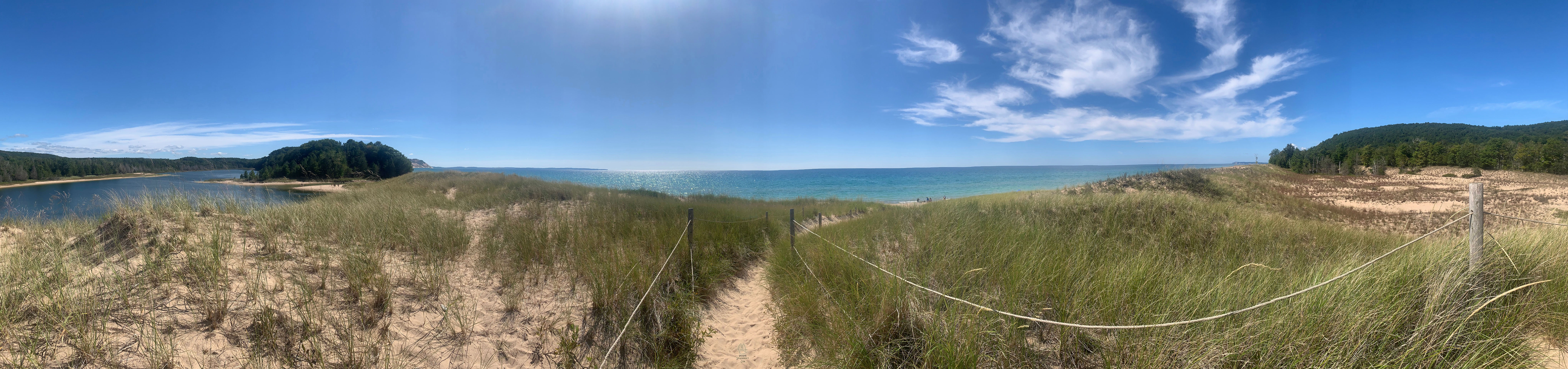 Bar Beach trail panorama.Open Image in new window to view large
